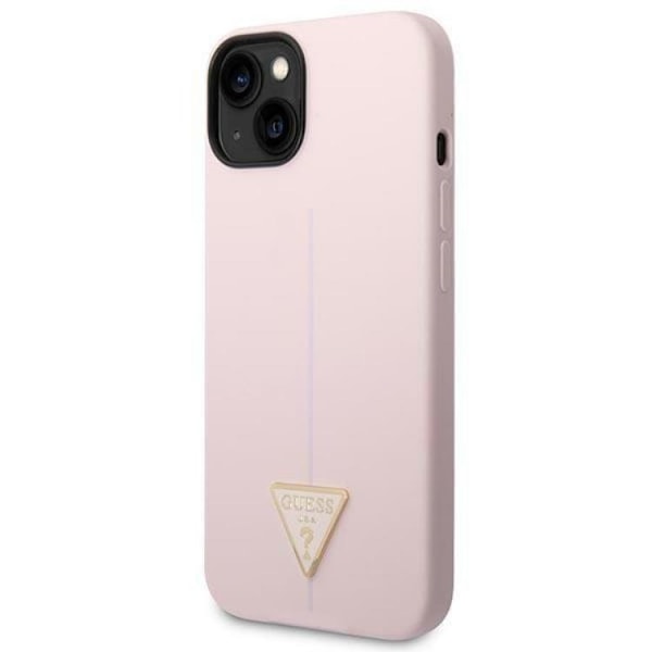 GUESS iPhone 14 Plus Cover Silicone Triangle - Lilla Lila
