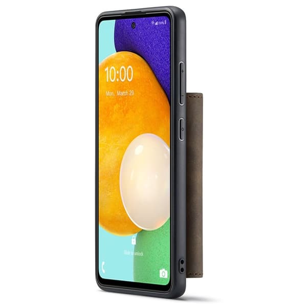 DG.MING Konstläder Plånboksfodral för Samsung Galaxy A53 5G - Brun