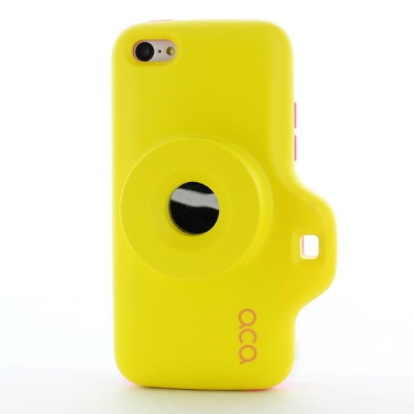 ACA Toy Camera Combo Cover til iPhone 5C (Gul)