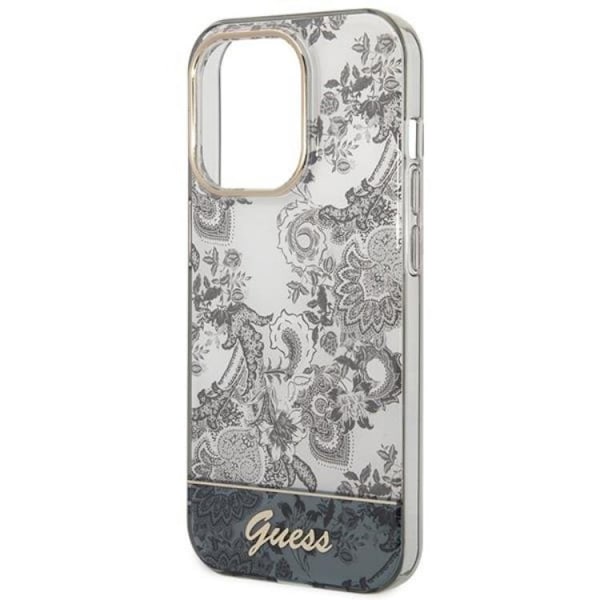 GUESS iPhone 14 Pro Max Skal Porcelain Collection - Grå