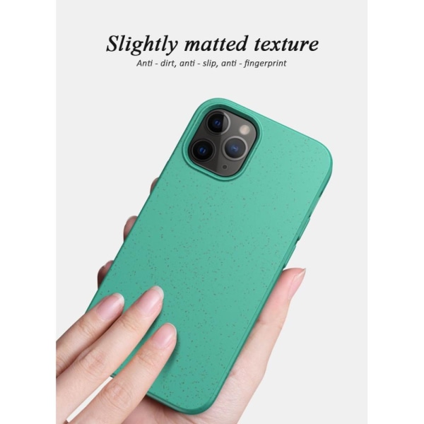 Hvede Strå Eco-venligt Mobilcover iPhone 12 Pro Max - Cyan