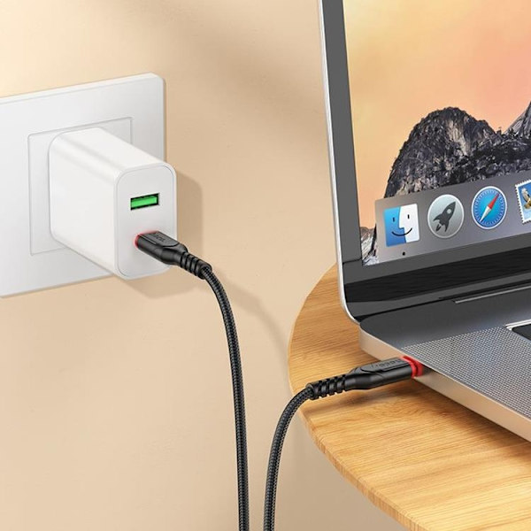 Hoco USB-C til USB-C 60W 3A 3m Kabel X59 - Sort Black