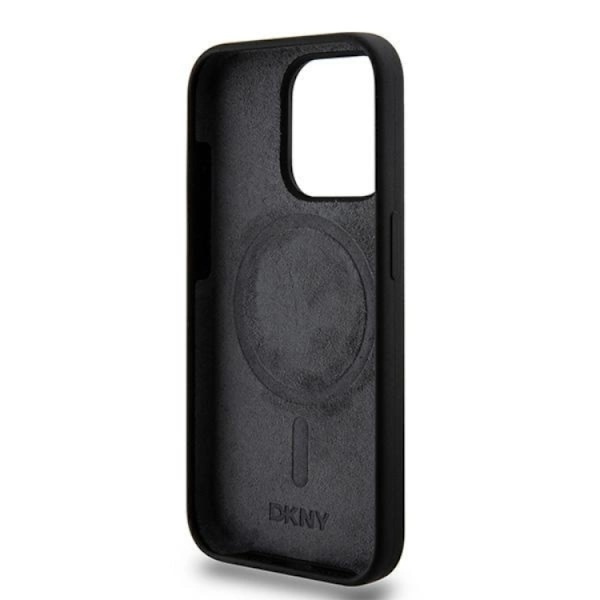 DKNY iPhone 13/13 Pro Mobilskal MagSafe Silikon Vit Logo Svart