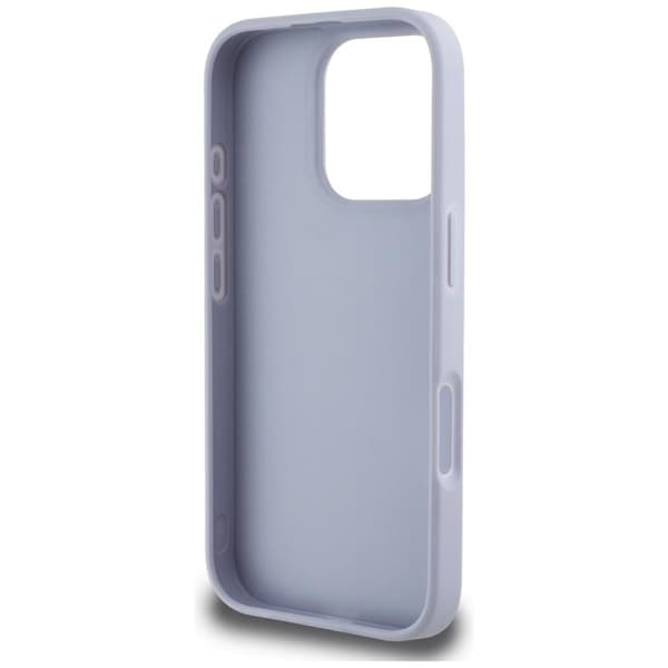 Guess Mobilskal till iPhone 16 Pro Hot Stamp 4G Triangle Logo - Lila Lila