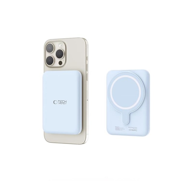 Tech-Protect PB10 Lifemag Magsafe Power Bank 5000mah - Blå Blå