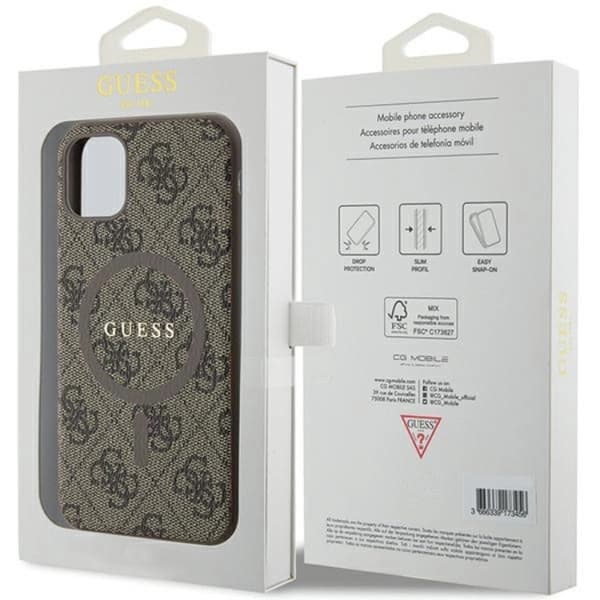 Guess iPhone 11/XR Mobilskal Magsafe 4G Collection - Brun Brun