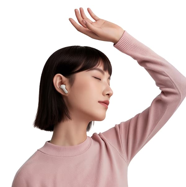 QCY Trådlös Hörlurar In-Ear med ENC SBC IPX4 - Vit