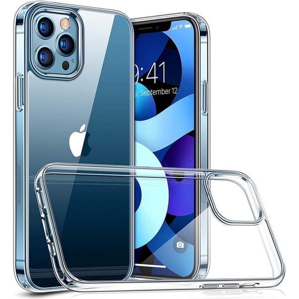iPhone 12 Pro Max Cover Clear 2mm Blød Plast Transparent Transparent