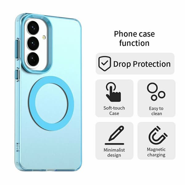 Mobilskal för Samsung Galaxy S26 Magnetiskt Anti Drop - Blå