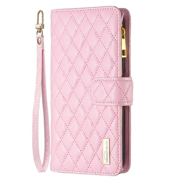 BINFEN COLOR BF Style-15 Plånboksfodral i Konstläder - Rosa