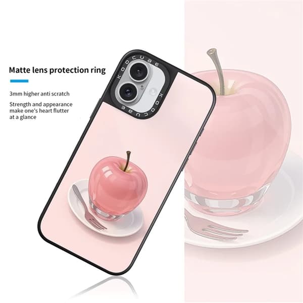 Mobilskal till iPhone 17 MagSafe Aluminium Silikon Rosa