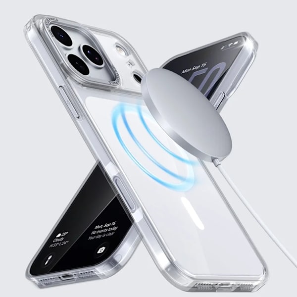 Mobilskal till iPhone 17 Pro Magsafe Acrylic Vit