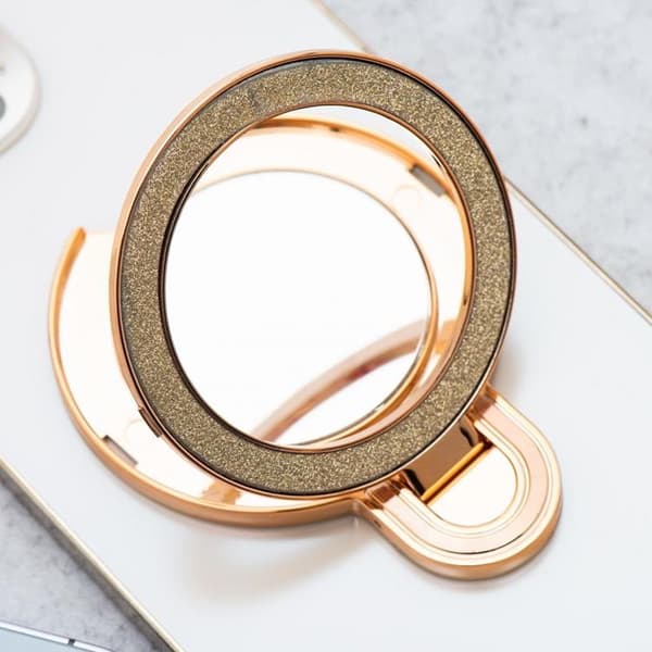 Mobiltelefonstativ CIRCLE MIRROR Stick-on - Guld Guld