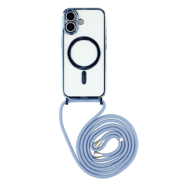 Mobilskal till iPhone 17 MagSafe Electroplating Edge TPU - Blå Blå
