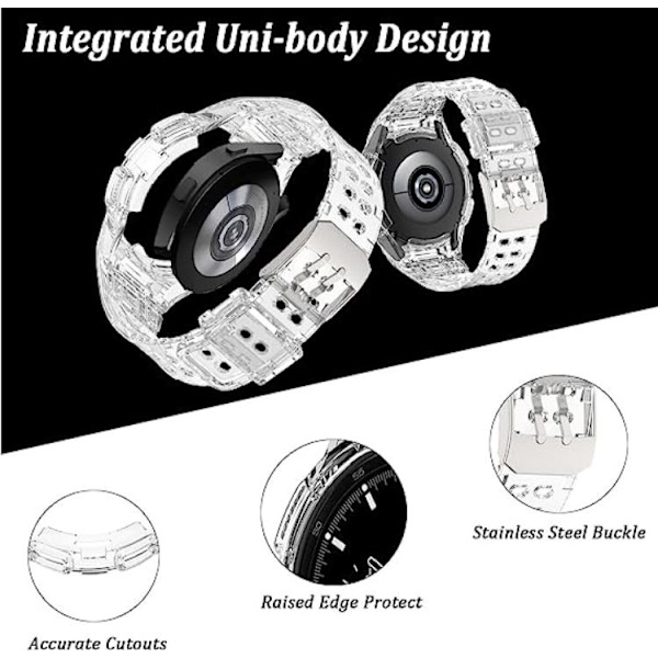 Galaxy Watch 4/5 (40mm) Replacement Case Band - Clear