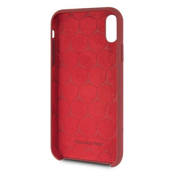 Mercedes Silicone Line -kuori iPhone XR:lle - Punainen Red