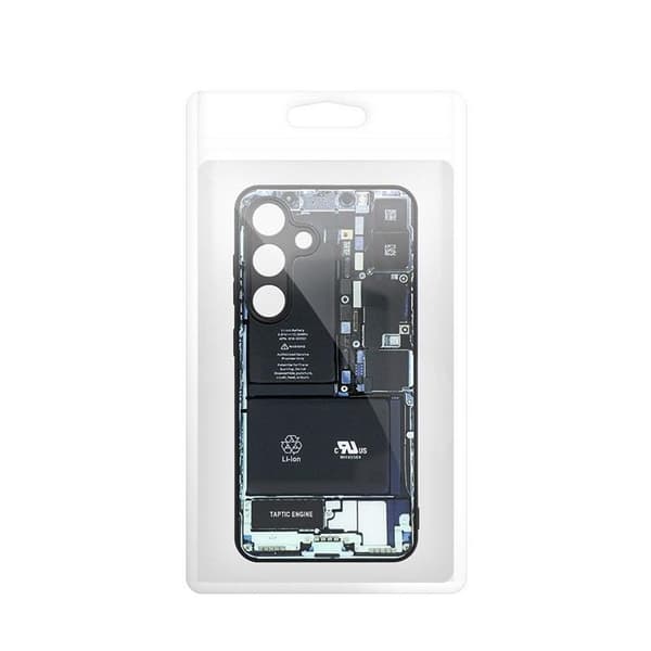 Mobilskal till Galaxy S24 Plus Tech Pattern 1 Black