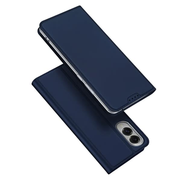 DUX DUCIS Skin Pro Galaxy S25 Edge Plånboksfodral PU Läder - Blå Blå