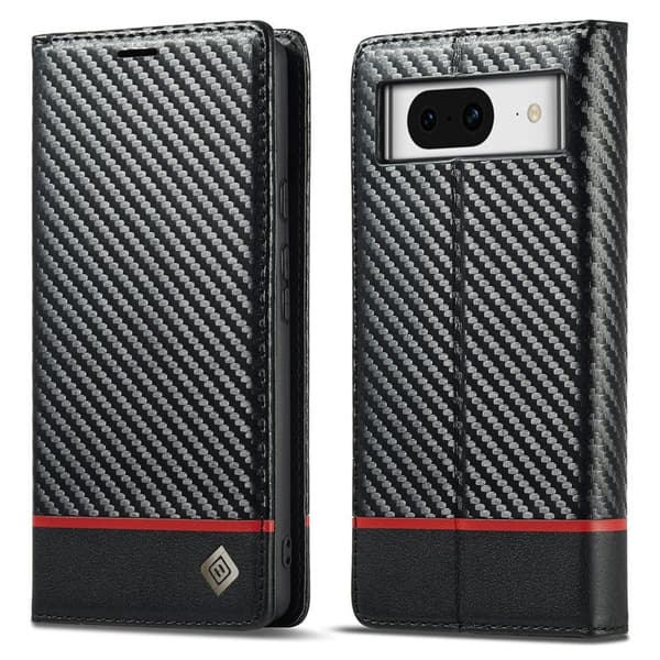 LC.IMEEKE Google Pixel 8a Plånboksfodral Konstläder - Horisontell Rand