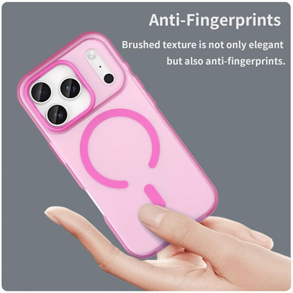 Mobilskal till iPhone 17 Pro MagSafe Matte Translucent - Rosa Blå