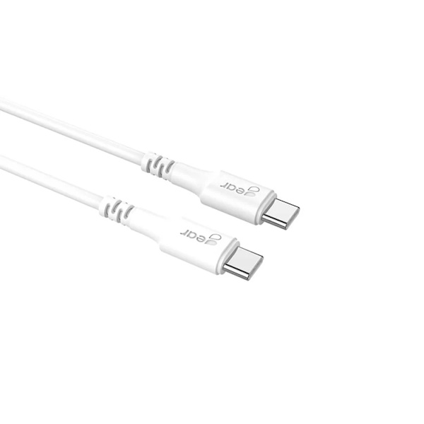 Gear USB-C til USB-C 2.0 0.5m kabel - hvid Vit
