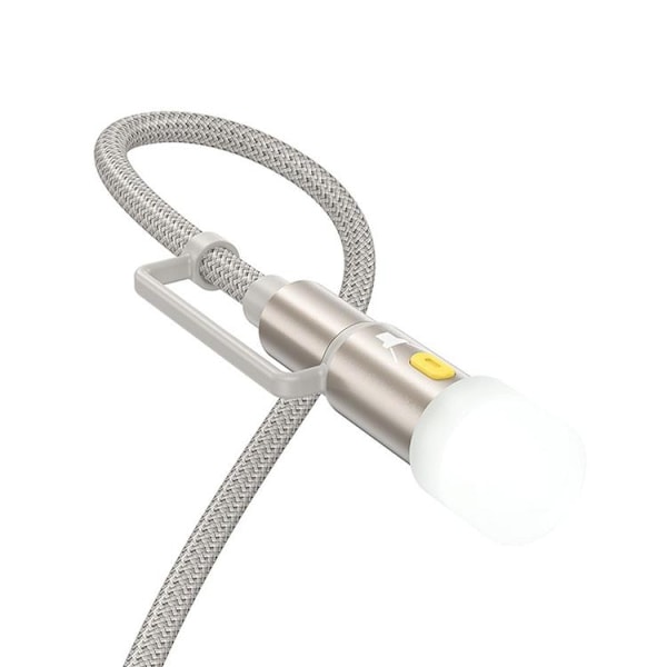 Hoco USB-C/Lightning Till USB-C LED-ljus 60W 3A Kabel 1.2m U138 - Grå Grå
