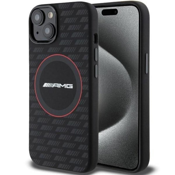 AMG iPhone 15/14/13 Mobilskal MagSafe Silikon Carbon Pattern