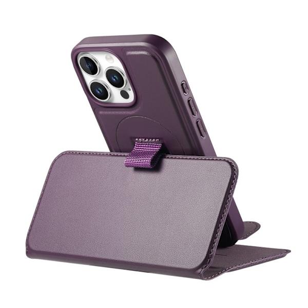 CASENEO iPhone 16 Pro Max Plånboksfodral Konstläder - Lila