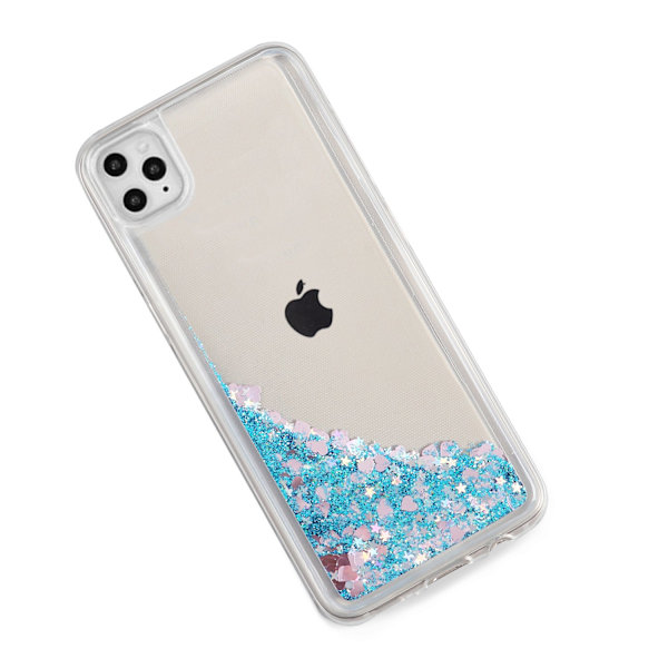 Glitter Skal till Apple iPhone 11 Pro Max - Blå Blå