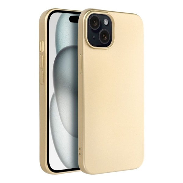 iPhone 15 Plus Mobilskal Metallic - Guld