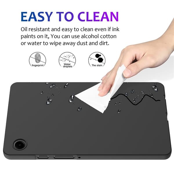 Mobilskal till Galaxy Tab A9 Silikon Anti-Scratch Svart