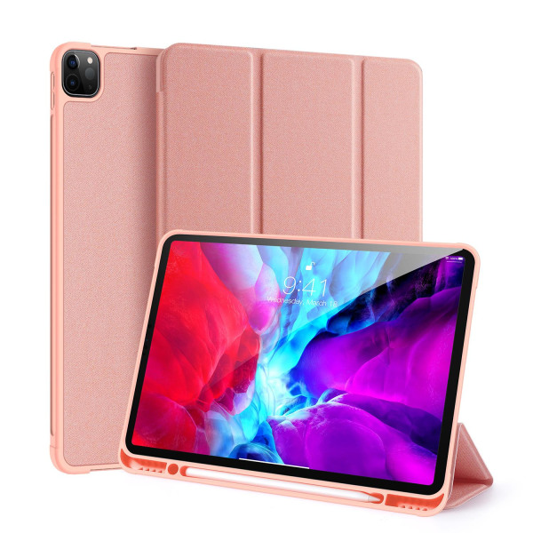 Dux Ducis Domo Tri-Fold -kotelo Apple Ipad Pro 12,9" -puhelimelle (2020) Pink