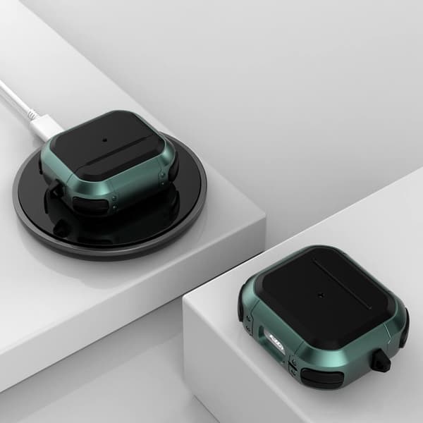 Æggeskal Stødsikkert Etui til Apple Airpods 3 - Mørkeblå Blue