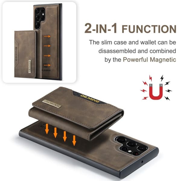 DG.MING M2 Series Mobilskal till Samsung Galaxy S23 Ultra - Brun