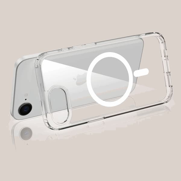 Tech-Protect Mobilskal till iPhone 16e Magsafe Flexair Hybrid - Clear Transparent