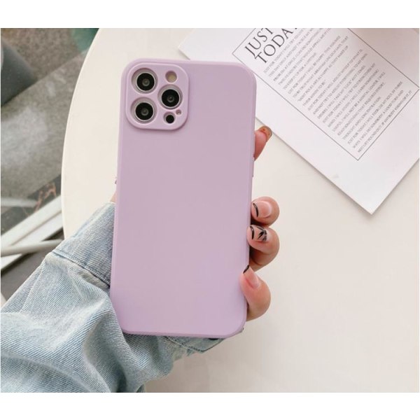Ohut pehmeäkantinen iPhone 13 Pro - violetti