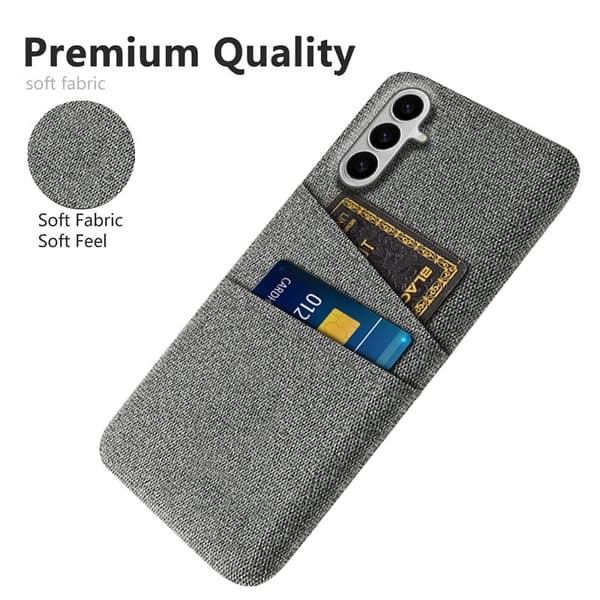 Mobilskal till Samsung Galaxy S26 / S26 Pro Kläde + Hård PC - Grå