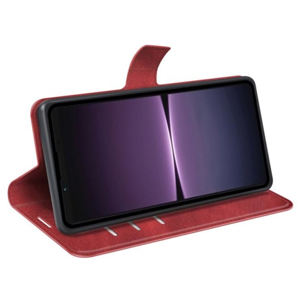 Sony Xperia 1 V Plånboksfodral Folio Flip Calf - Röd