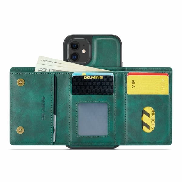 DG.MING M6 Series Mobilskal till iPhone 12/12 Pro Magnetiskt Grön