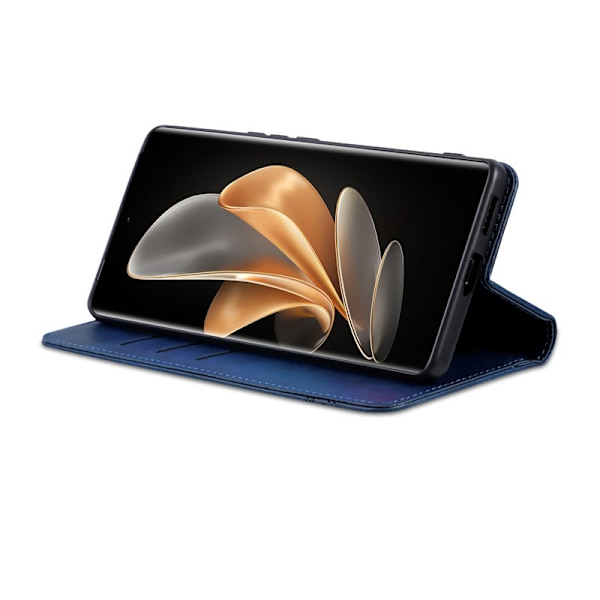 AZNS Samsung Galaxy S25 Edge Plånboksfodral Konstläder - Blå