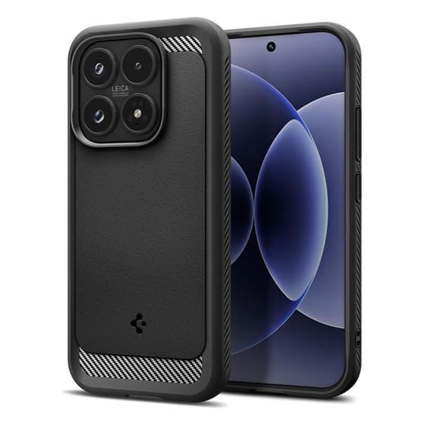 Spigen Mobilcover til Xiaomi 17 Rugged Armor - Mat Sort Svart
