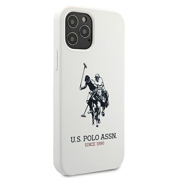 US Polo Silicone Collection Skal iPhone 12 Pro Max - Valkoinen White