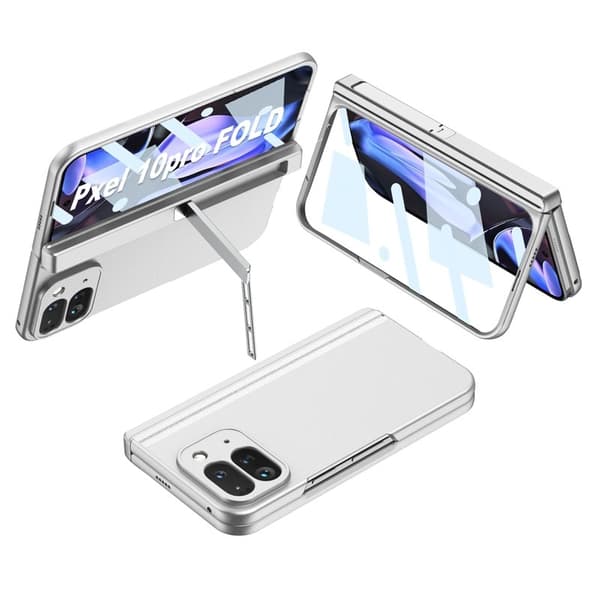 GKK Google Pixel 10 Pro Fold Fodral PC + Tempered Glass - Silver