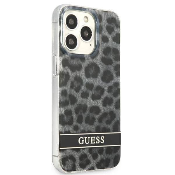 Guess iPhone 13 Pro Mobilskal Leopard - Grå Grå