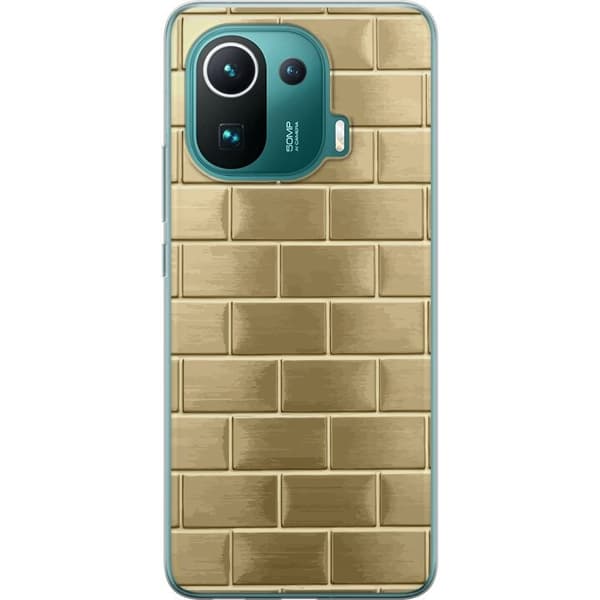 Mobilskal till Xiaomi Mi 11 Pro med Gyllene Murstenar