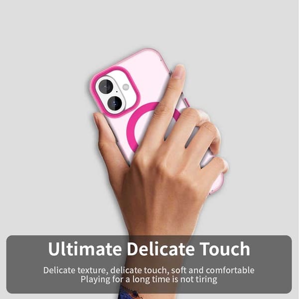 Mobilskal till iPhone 17 MagSafe Anti Drop Hybrid - Rosa Rosa