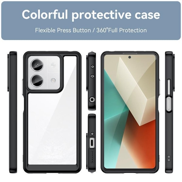 Mobilskal till Xiaomi Redmi Note 13 Pro Plus 5G Outer Space - Svart Svart