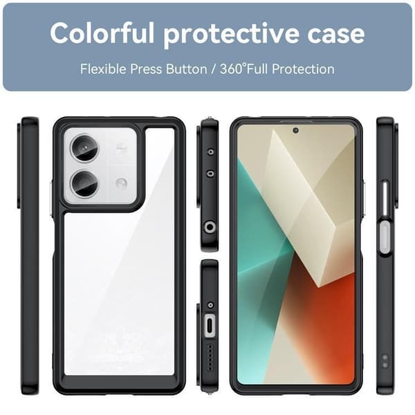 Telefontaske til Xiaomi Redmi Note 13 Pro Plus 5G Outer Space - Sort Svart
