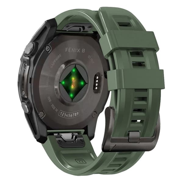 Teknisk beskyttelse Garmin Fenix 5S/5S Plus/6S/6S Pro/7S/8 (43 mm) bånd Grön