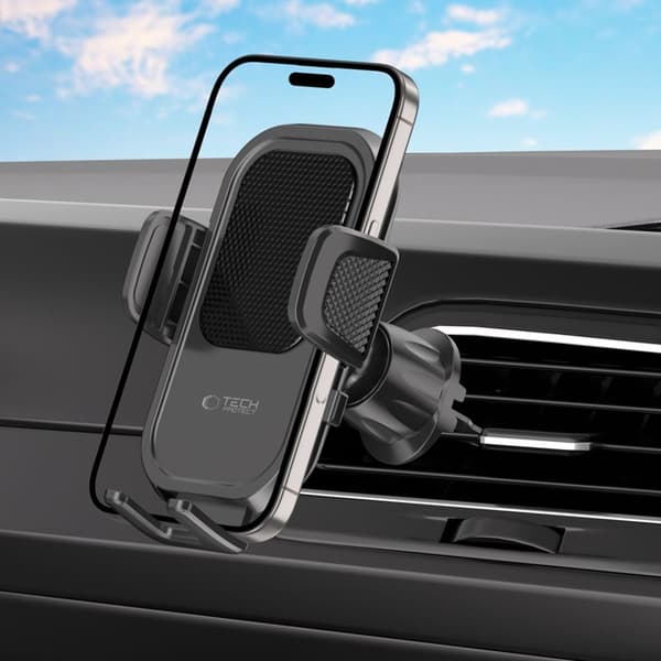 Tech-Protect Bilholder til Udluftningsgitter og Universal CD V8 - Sort Svart